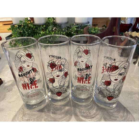 Tequila Rose Strawberry Cream Naughty Never Tasted So Nice Collins Glass MINT! - Picture 4 of 10